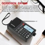 QODOSEN DX-286 휴대용 단파 AM FM LW SW 라디오 TEF6686 칩 - 주방 책상 침실 사무실 및 실외용 초고감도 풀 밴드 : 와이마텐
