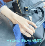 [mychic]  Half Eternity Cubic Zirconia Ring. Silver 925 하프큐빅반지 : 마이시크컴퍼니