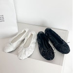 [H3268] 비즈 스팽글 반짝이 밴딩 플랫슈즈 여성 데일리 슈즈 : 새로이클라쓰