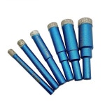 다이아몬드 드라이 코어 용접 톱 무수 유리 드릴 비트 유리 화강암 도자기 타일 대리석 5 6 8 10 12 14 16 mm : 이십육플렉스