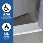 빌딩 제품 11619 고강도 알루미늄 상업용 임계값 초안 보호 쉽게 절단 설치 가능 6인치 2인치 36인치 실버 4 Inches : 통큰아재마켓