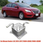 닛산호환 Sentra 1 8L 2013-2017 21606-3XX0B 부품 용 엔진 CVT 변속기 오일 쿨러 어셈블리 21606-3JX0A Silver : 11-ssparts-a