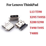 1 20Pcs ThinkPad L13 T590 X395 T495S X280 X390 T490 T495 T480S USB 충전기 충전 포트 플러그 독 커넥터 유형 C 10PCS : 어반 카트