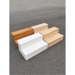 원목 계단 2단 발받침대 간이 나무 목재 소형 발판 의자 서재 : 서치올쓰리