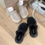 [G3344] 여성 블로퍼 플랫폼 샌들 발볼넓은 메쉬 통굽 슬리퍼 : 새로이클라쓰