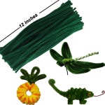 FOR NILLE DIY 아이즈 100PCS 파이프 아트 12 그린 공예 STEMS 6M : 토탈이커25