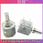 와이어 권선 전위차계 7286 R1K R2K R5K R10KL.252W 3600 도 회전 가능 1 개 10 코일 : 이십팔플렉스