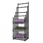 우산 벨트 휠 선반 진열대 랙 디스플레이 편의점 철제 매장 가방 걸이 넥타이 판매대 블랙(후크10개) : 아울리마켓