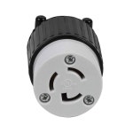 네마 L7 15R 15암페어 277볼트, 2극 3와이어 산업용 잠금 리셉터클 커넥터, 트위스트 15 15A/277V AC 전원 소켓 LK 7313 : 트웬티에잇웰마켓