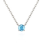 버드케이지 14k 화이트골드 백금 11월 탄생석 토파즈 센스있는 여자친구 생일선물 : 메드스튜디오 스토어