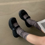 [G3350] 앞코 짧은 플랫폼 쿠션 메쉬 메리제인 운동화 스니커즈 : 새로이클라쓰