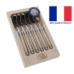 by Dub 6개 아이보리 티 커피 스푼 커트러리 장듀보 디저트 블랙 : 글로벌쇼퍼스컴퍼니