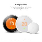 구글 네스트 온도 센서 - 학습 조절기 및 E와 함께 작동 스마트 홈, 화이트 3 Count Pack : 스터닝몰