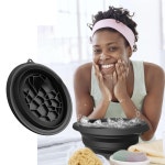 접이식 일체형 얼음틀 실리콘 세수 대야 얼굴붓기빼기 트레이 : 호북컴퍼니