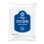 백설 하얀설탕 1kg, 5개 : CJ제일제당