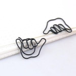 책갈피 북마크 투투 손 모양 블랙 클립 귀여운 북마크 종이 학교 사무용품 포함 escolar H0183 20 개 : 주호유통