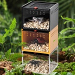 전갈 작은 곤충 양서류 크롤러 공급기 탱크 플라스틱 닷지 서식지 둥지 케 점프 투명 사육 케이스 8 5x9x6 5cm : 에이마켓1