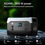 휴대용 발전소 1600W 피크 3200W 태양광 발전기 1시간 만에 완전 충전 백업 정전 야외 캠핑용 1024Wh LiFePO4 배터리 XP1000 2xSP200... 