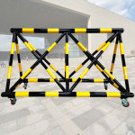 10번 스틸 바리케이드 철재 바리게이트 기본바퀴포함 진입금지 H1200×L2000 차량 보행자 진입 출입 통제 군부대 관공서 아파트 입구 : 안전한가