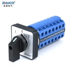 ZHUCO 패널 마운트 전기 전환 선택기 캠 스위치, SZW26/LW26-20, 7 상 28 단자, 3 위치 20A, 660V, 64X64, 48X48mm : 크로크로몰