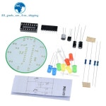 TZT 1/5PCS CD4017  음성 제어 회전 LED 조명 키트 전자 제조 diy 예비 부품 학생 실험실 : 헬로즈