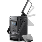 GRECELL 240W 휴대용 발전소 153 6W 태양광 발전기 LiFePO4 배터리... 캠핑 여행용 스탠드가 통합된 파워 뱅크 충전기 포함 없음 : 럭스포트