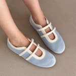 [H3378] 앞코 짧은 투스트랩 메리제인 벨크로 스니커즈 : 새로이클라쓰