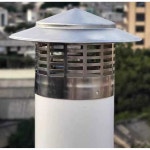 벤츄레이터 160mm 흡출기 75mm 배출기 업소용 배기팬 후드 냄새 굴뚝 식당 110mm 110PVC튜브 커버 : SANDAMS