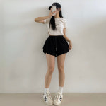 아우아(AUA) 돌핀 밴딩 숏팬츠 / 데일리 트레이닝 팬츠 숏, 블랙, L : 아우아AUA