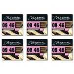 마그마 초경량 게이지 어쿠스틱 기타 80 20 브론즈 09 46 009 046 6세트 GA100B80 1 Set Extra Light (0946) : 럭스포트