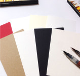 캘리그라피 반제품 무지 엽서 8종 세트 / 총 40장 : 기쁨기업