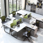 [IM퍼니처] U Line 유라인 사무용 학생용 공부 책상 목재 가림판 (다크,실버그레이) : IM퍼니처