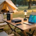 올파워 200W 휴대용 발전소 피크 240W 무선 충전이 가능 154Wh 실외 태양광 발전기 5개 출력 5시간 고속 충전 캠핑 비상 RV 가정용 : 럭스포트