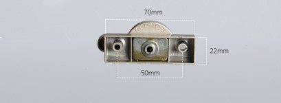 양방향 크리센트118-1 부영금속공업 비와이하드웨어 50mmX30mm 안전 베란다 인테리어 열림방지 기숙사 샷시 부속 : 부영금속