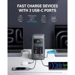 Anker SOLIX C200 DC 전력 뱅크 스테이션 60 000mAh 60W 태양광 패널 192Wh 휴대용 발전소 LiFePO4 배터리 200W 발전기 야외 캠핑 여행... 