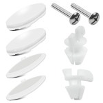 KOHLER 1133070 1236365 1133024 1239016용 변기 시트 범퍼 및 볼트 안정성 향상 소음 수리 키트 감소 : 티제이