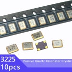 10PCS 3225 4PIN 25Mhz MHz 3.22.5mm 수동 SMD 석영 공진기 크리스탈 : 헬로즈