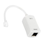 유선 전화용 Uvital DSL 필터, 1팩 DSL 모뎀 전화 필터 어댑터, RJ11 6P2C 남녀 DSL 케이블 인라인 DSL 필터, 팩스/응답기용, 흰색... 