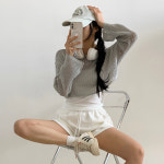 아우아(AUA) 시스루 루즈핏 크롭 니트 / 5컬러 데일리 여름니트 : 아우아AUA