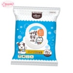 에티펫 버블목욕시트 대 15매 샤워티슈 애견목욕 강아지청결시트 애견물티슈 애묘물티슈 : 강아지펫샵