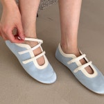 [H3378] 앞코 짧은 투스트랩 메리제인 벨크로 스니커즈 : 새로이클라쓰