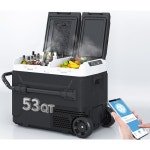 110 APP 68 RV를 캠핑 제어 12V 53QT 블랙 바퀴가 24V AC 쿨러 12 : 토탈이커26