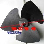 모델 590 × 180- φ 15mm, 공기 소스 온수기 냉각 팬 금속날 및 에어컨 축 적합한 새로운 브랜드 : 종원 상사