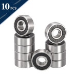 밀봉 크롬 51 스틸 10PCS 하이 10 2RS 이중 16 R3 그루브 Z2 고무 윤활 : 토탈이커26