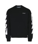 여주아울렛 명품-오프화이트 웨이브 슬림핏 남성 맨투맨 블랙 OMBA057S22FLE003 1001 : 여주아울렛 PRIMO.u