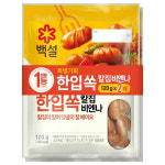 빠르미쇼핑 CJ 백설 한입쏙비엔나 120g+120g 햄 소세지 소시지 : 빠르미쇼핑