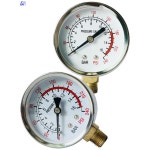 에어컨 R410A R134A R22 배수 18 진단 자가 계량기세트 D3L7 안전 불소 1 1/4 스탠드형 레이디얼 압력계 1 m : 화이트트리005