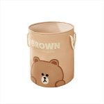 라인프렌즈 원형 수납함 브라운 : 주식회사 쏠커머스