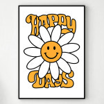 스마일 행복을 주는 인테리어 그림 액자 H A4 : 유홍아트