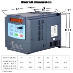 범용 1상-3상 변환기 220V 380V 인버터 발전기 danfoss 주파수 변환기 : 프린스타47